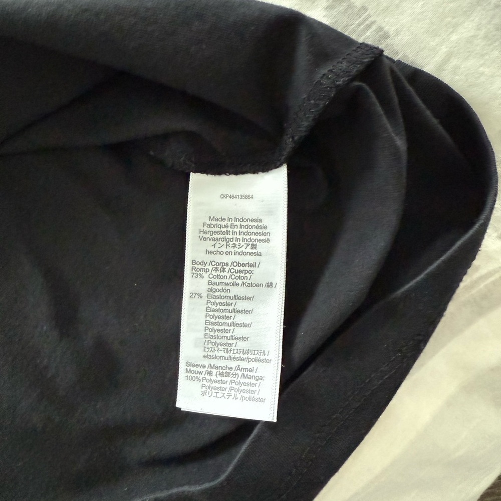 Madewell Black Sheer Sleeve Tee - Picture 8 of 10